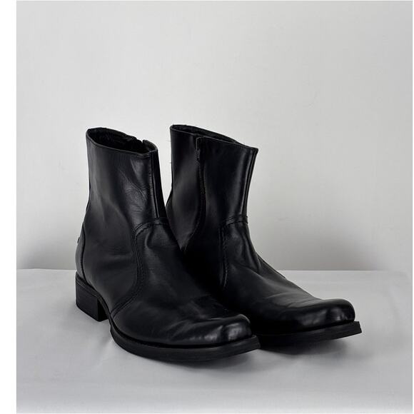 SAS Tripad Comfort Black Leather Side Zip Ankle Dress Boots Square Toe Mens 12M main image 8